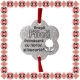 Martisor Bratara Inox Praf de Stele Floare Argintie Urare Fiica