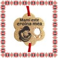 Martisor Bratara Inox Praf de Stele Floare Aurie Mami Eroina