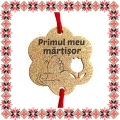 Martisor Bratara Inox Praf de Stele Floare Aurie Primul Martisor