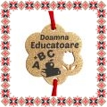 Martisor Bratara Inox Praf de Stele Floare Aurie Doamna Educatoare