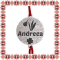 Martisor Bratara Inox Praf de Stele Banut Argintiu Nume Andreea