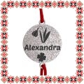 Martisor Bratara Inox Praf de Stele Banut Argintiu Nume Alexandra