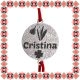 Martisor Bratara Inox Praf de Stele Banut Argintiu Nume Cristina