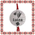 Martisor Bratara Inox Praf de Stele Banut Argintiu Nume Luiza