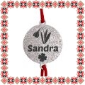 Martisor Bratara Inox Praf de Stele Banut Argintiu Nume Sandra