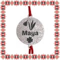 Martisor Bratara Inox Praf de Stele Banut Argintiu Nume Maya