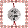 Martisor Bratara Inox Praf de Stele Banut Argintiu Nume Alina