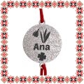 Martisor Bratara Inox Praf de Stele Banut Argintiu Nume Ana