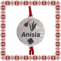 Martisor Bratara Inox Praf de Stele Banut Argintiu Nume Anisia