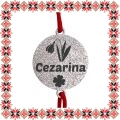 Martisor Bratara Inox Praf de Stele Banut Argintiu Nume Cezarina