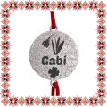 Martisor Bratara Inox Praf de Stele Banut Argintiu Nume Gabi