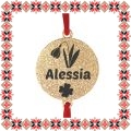 Martisor Bratara Inox Praf de Stele Banut Auriu Nume Alessia