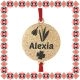 Martisor Bratara Inox Praf de Stele Banut Auriu Nume Alexia