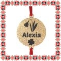 Martisor Bratara Inox Praf de Stele Banut Auriu Nume Alexia