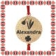 Martisor Bratara Inox Praf de Stele Banut Auriu Nume Alexandra