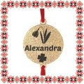 Martisor Bratara Inox Praf de Stele Banut Auriu Nume Alexandra