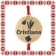 Martisor Bratara Inox Praf de Stele Banut Auriu Nume Cristiana