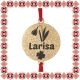 Martisor Bratara Inox Praf de Stele Banut Auriu Nume Larisa