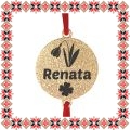 Martisor Bratara Inox Praf de Stele Banut Auriu Nume Renata