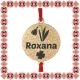 Martisor Bratara Inox Praf de Stele Banut Auriu Nume Roxana