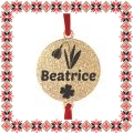 Martisor Bratara Inox Praf de Stele Banut Auriu Nume Beatrice