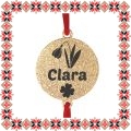 Martisor Bratara Inox Praf de Stele Banut Auriu Nume Clara