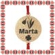 Martisor Bratara Inox Praf de Stele Banut Auriu Nume Marta