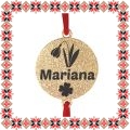 Martisor Bratara Inox Praf de Stele Banut Auriu Nume Mariana