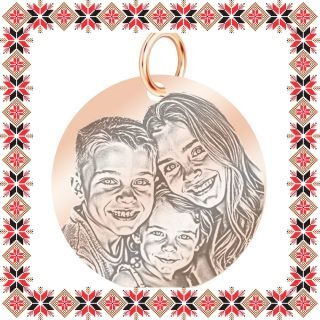 Martisor Personalizat Pandantiv Inox Banut Rose Gold Poza