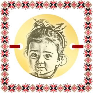 Martisor Personalizat Bratara Inox Banut Auriu Poza