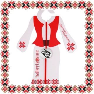 Martisor Bratara Inox Banut Ghiocel Motive Traditionale