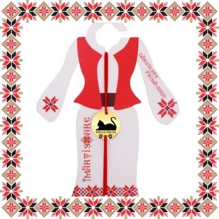 Martisor Bratara Inox Banut Auriu Mamica de Pisica