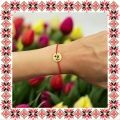 Martisor Bratara Inox Banut Auriu Nume Alexa