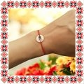 Martisor Bratara Inox Banut Rose Gold Floricica O Primavara Frumoasa