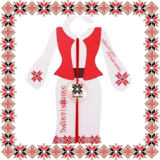 Martisor Bratara Inox Banut Rose Gold Floare Familie