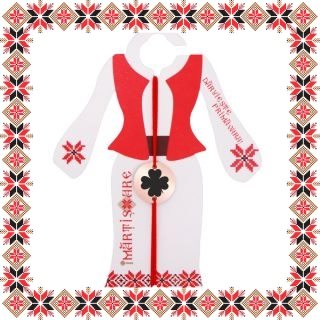 Martisor Bratara Inox Banut Rose Gold Trifoi cu Patru Foi