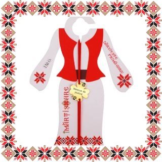 Martisor Bratara Inox Trifoi Auriu Mamica de Pisica