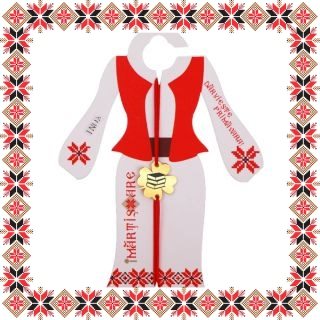 Martisor Bratara Inox Trifoi Auriu Teanc Carti