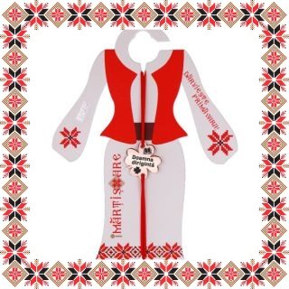 Martisor Bratara Inox Trifoi Rose Gold Doamna Diriginta