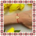 Martisor Bratara Inox Trifoi Auriu Nume Rena