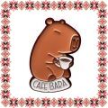 Martisor Brosa Capybara Cafea