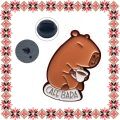 Martisor Brosa Capybara Cafea