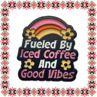 Martisor Brosa Good Vibes si Cafea cu Gheata