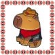 Martisor Brosa Capybara Cowboy