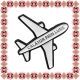 Martisor Brosa Avion Calator prin Lume