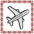 Martisor Brosa Avion Calator prin Lume