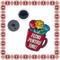Martisor Brosa Cana cu Flori pentru Tine