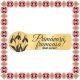 Martisor Brosa Ecuson Inox Placat Aur 18K Zoom Primavara Frumoasa
