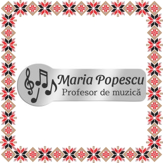 Martisor Personalizat Brosa Ecuson Inox Argintiu Profesor Muzica Nume