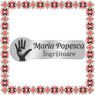 Martisor Personalizat Brosa Ecuson Inox Argintiu Ingrijitoare Nume